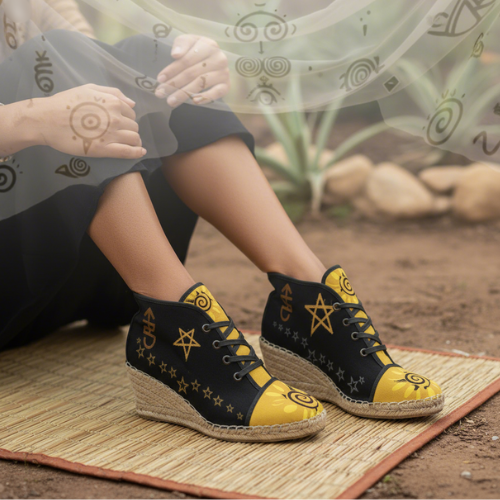 Divine Walk Of Faith- Ladies Wedge Espadrilles