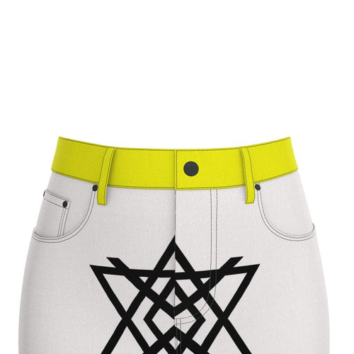 Architect White Edition Denim Mini Skirt