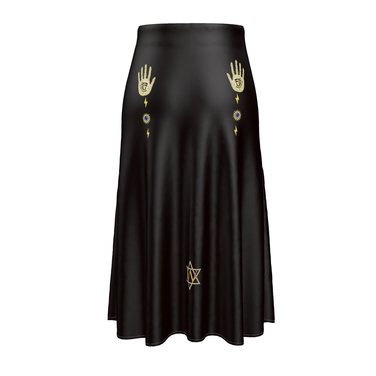 Desire is Midnight Midi Silk Skirt