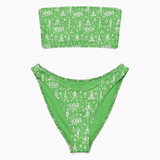 Green Glam Night Swimwear Eco Glam Bandeau Bikini